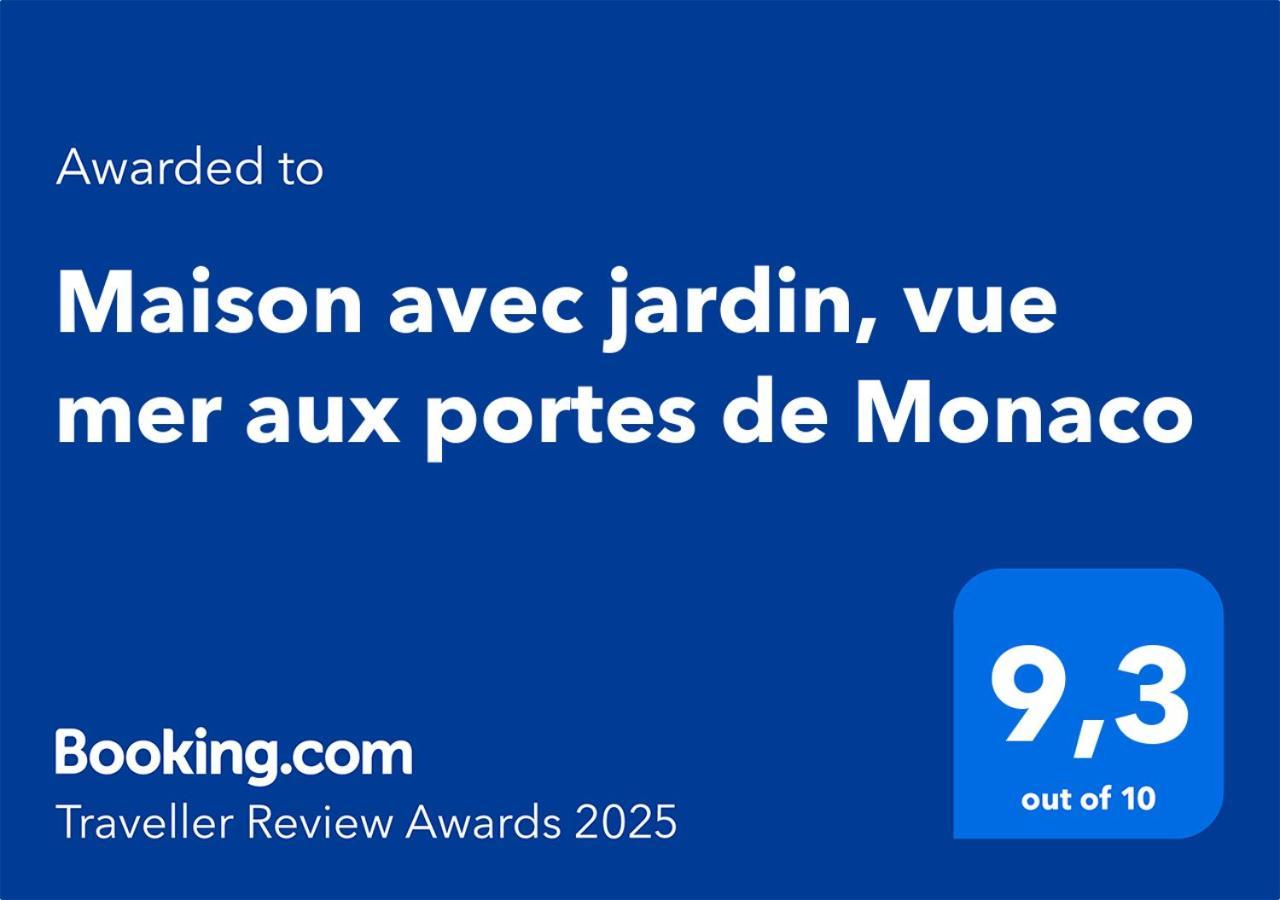 Maison Avec Jardin, Vue Mer Aux Portes De Monaco Beausoleil Ngoại thất bức ảnh